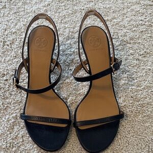 Tory Burch Black Women's Kitten Heels
